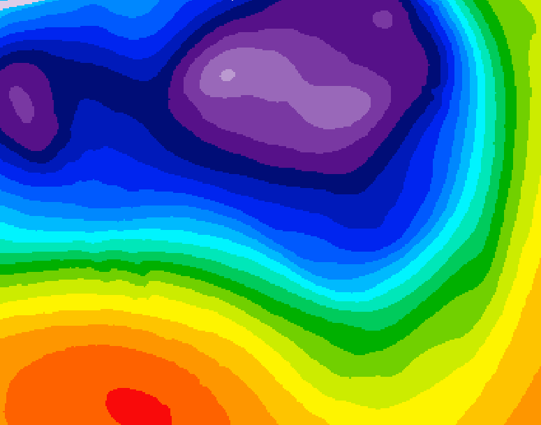 GDPS 500 millibar geopotential height 108 hour forecast chart for Canada based on 2026/03/15 1200Z data