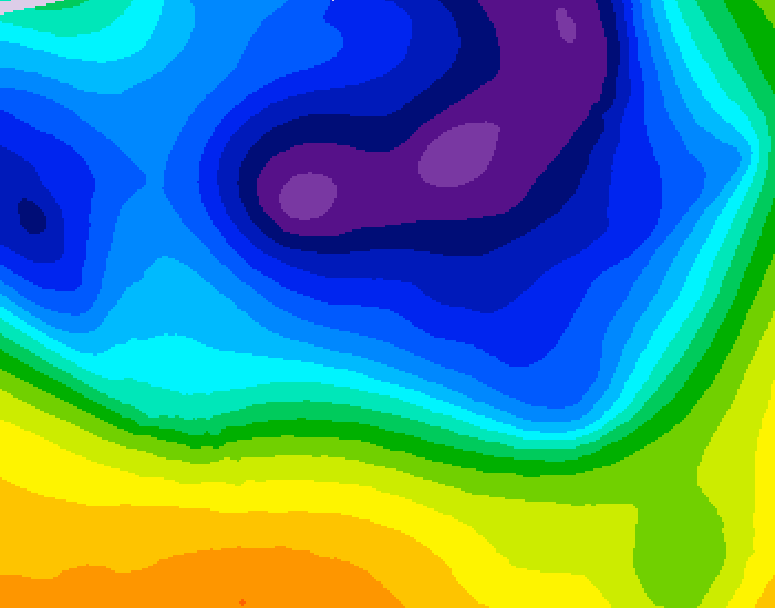 GDPS 500 millibar geopotential height 156 hour forecast chart for Canada based on 2026/03/15 1200Z data