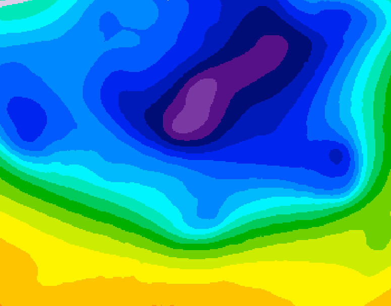 GDPS 500 millibar geopotential height 180 hour forecast chart for Canada based on 2026/03/15 1200Z data