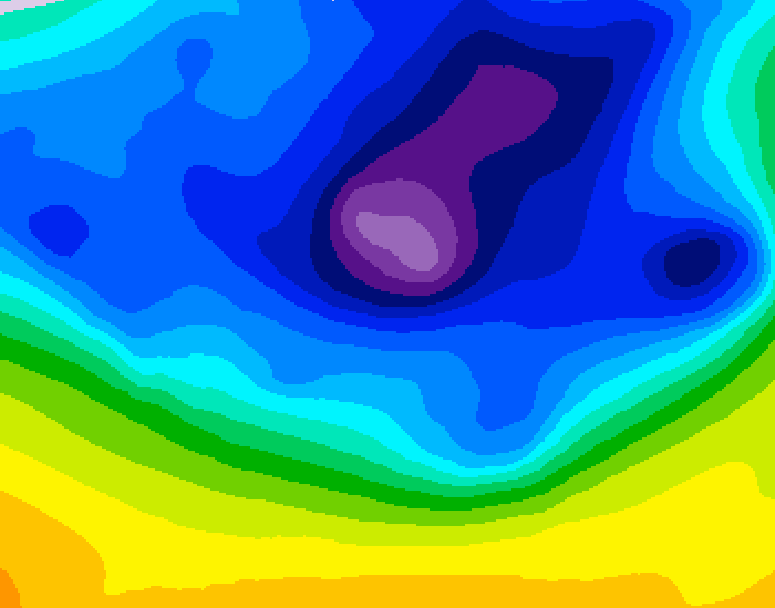 GDPS 500 millibar geopotential height 192 hour forecast chart for Canada based on 2026/03/15 1200Z data
