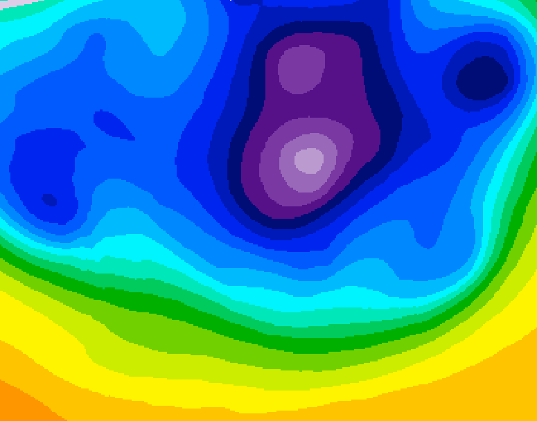 GDPS 500 millibar geopotential height 216 hour forecast chart for Canada based on 2026/03/15 1200Z data