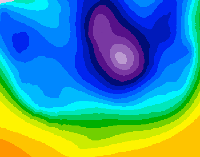 GDPS 500 millibar geopotential height 240 hour forecast chart for Canada based on 2026/03/15 1200Z data