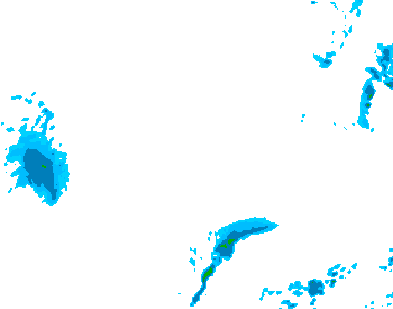 GDPS precipitation 018 hour forecast chart for Canada based on 2026/03/15 0000Z data