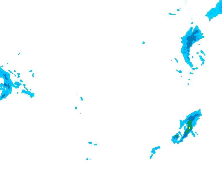 GDPS precipitation 222 hour forecast chart for Canada based on 2026/03/15 0000Z data