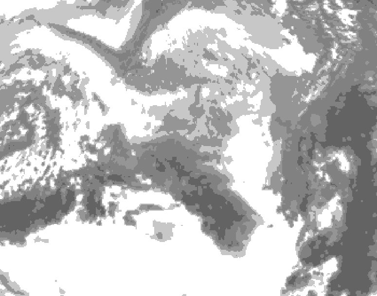 GDPS total cloud 138 hour forecast chart for Canada based on 2026/03/15 0000Z data