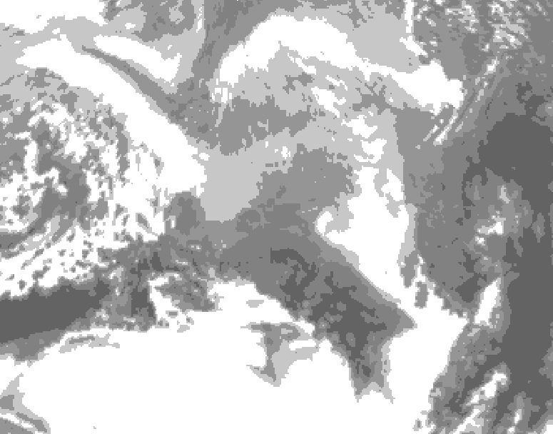GDPS total cloud 144 hour forecast chart for Canada based on 2026/03/15 0000Z data
