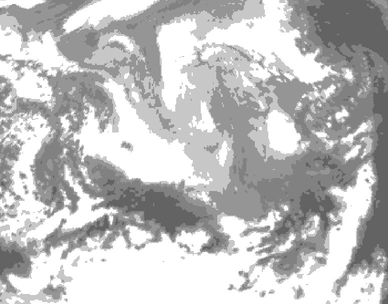 GDPS total cloud 174 hour forecast chart for Canada based on 2026/03/15 0000Z data