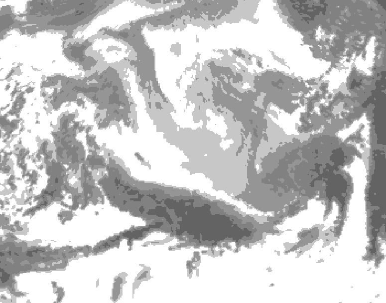 GDPS total cloud 186 hour forecast chart for Canada based on 2026/03/15 0000Z data
