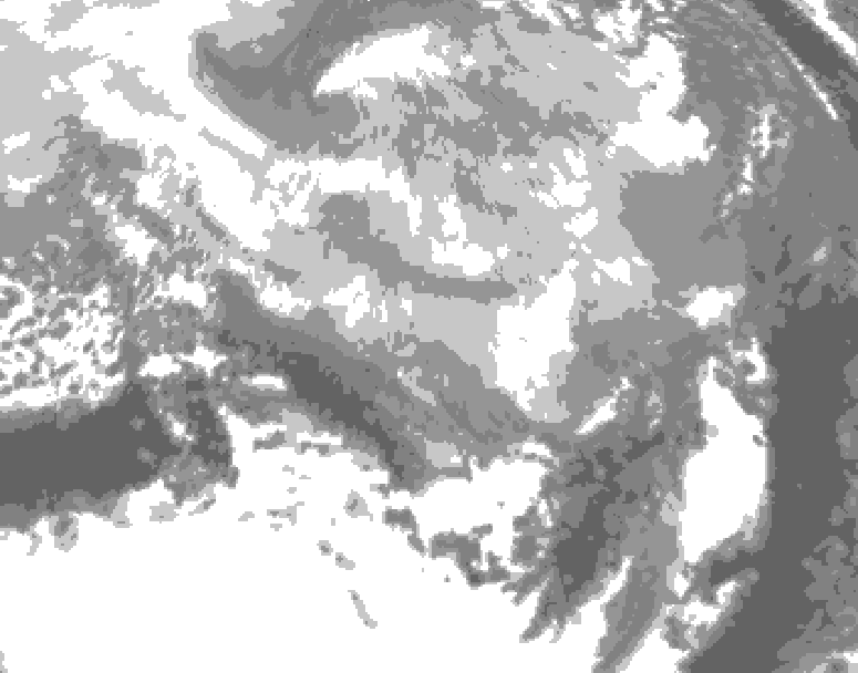 GDPS total cloud 108 hour forecast chart for Canada based on 2026/03/15 1200Z data
