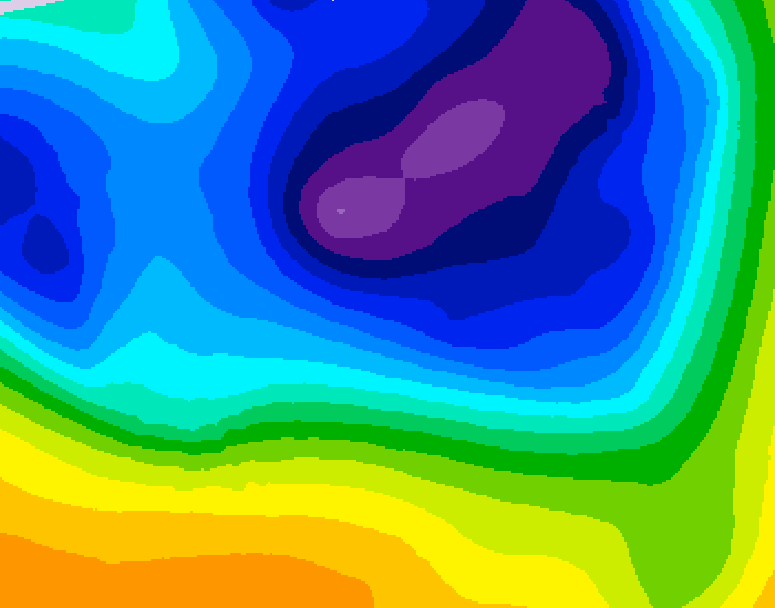 GDPS 500 millibar geopotential height 144 hour forecast chart for Canada based on 2026/03/16 0000Z data