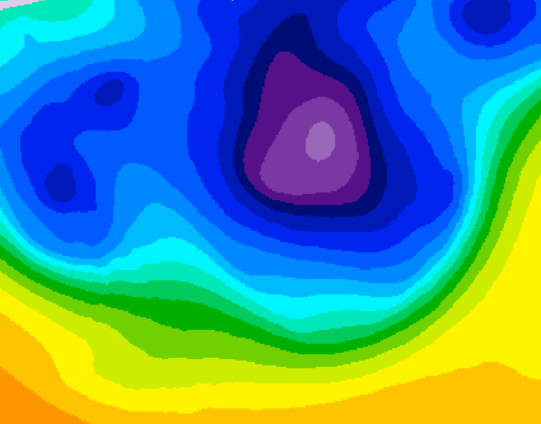 GDPS 500 millibar geopotential height 204 hour forecast chart for Canada based on 2026/03/16 0000Z data