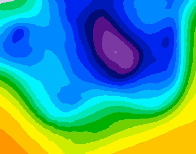 GDPS 500 millibar geopotential height 228 hour forecast chart for Canada based on 2026/03/16 0000Z data