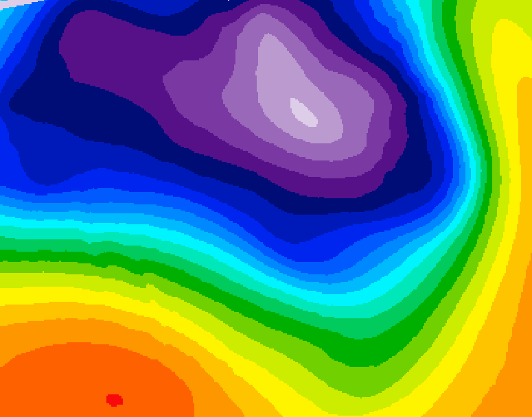 GDPS 500 millibar geopotential height 060 hour forecast chart for Canada based on 2026/03/16 1200Z data