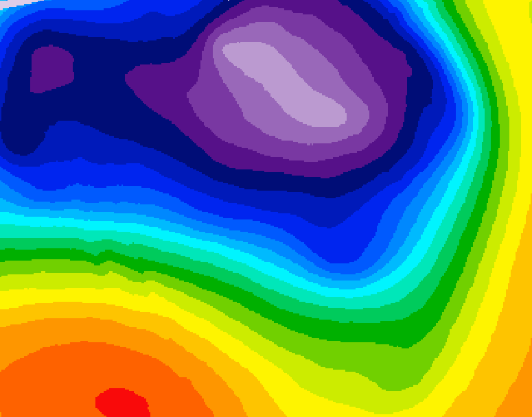GDPS 500 millibar geopotential height 072 hour forecast chart for Canada based on 2026/03/16 1200Z data