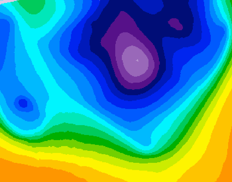 GDPS 500 millibar geopotential height 216 hour forecast chart for Canada based on 2026/03/16 1200Z data
