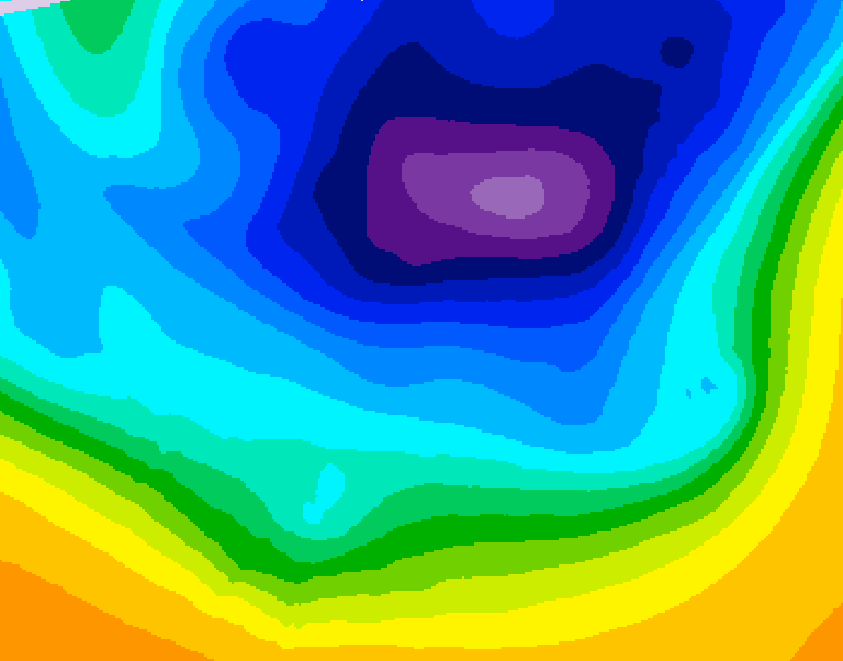 GDPS 500 millibar geopotential height 240 hour forecast chart for Canada based on 2026/03/16 1200Z data