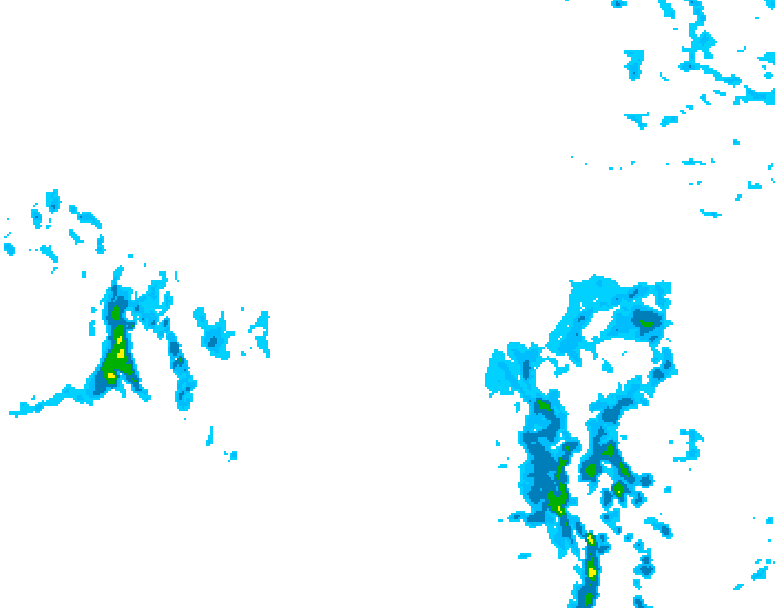 GDPS precipitation 012 hour forecast chart for Canada based on 2026/03/16 1200Z data