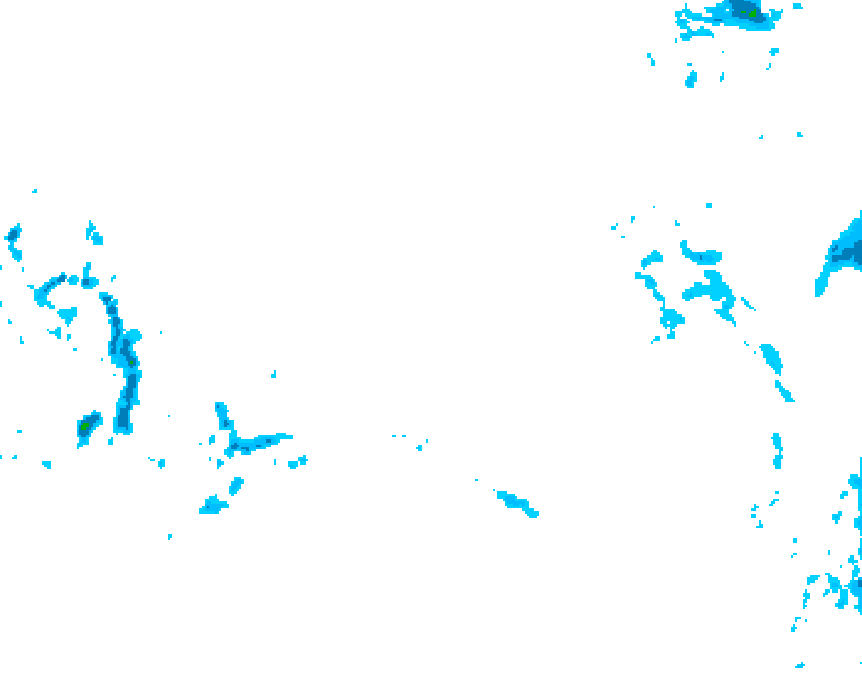 GDPS precipitation 132 hour forecast chart for Canada based on 2026/03/16 1200Z data