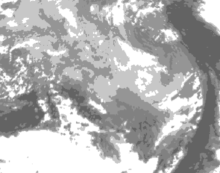 GDPS total cloud 060 hour forecast chart for Canada based on 2026/03/16 1200Z data