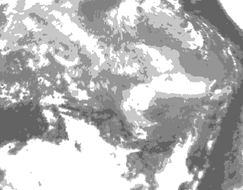 GDPS total cloud 072 hour forecast chart for Canada based on 2026/03/16 1200Z data