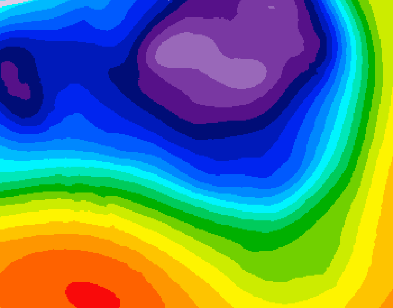 GDPS 500 millibar geopotential height 072 hour forecast chart for Canada based on 2026/03/17 0000Z data