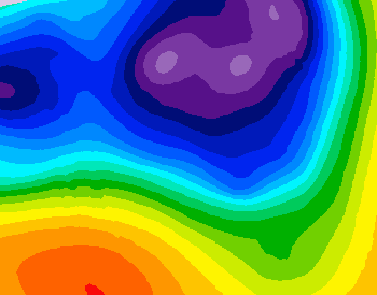 GDPS 500 millibar geopotential height 084 hour forecast chart for Canada based on 2026/03/17 0000Z data