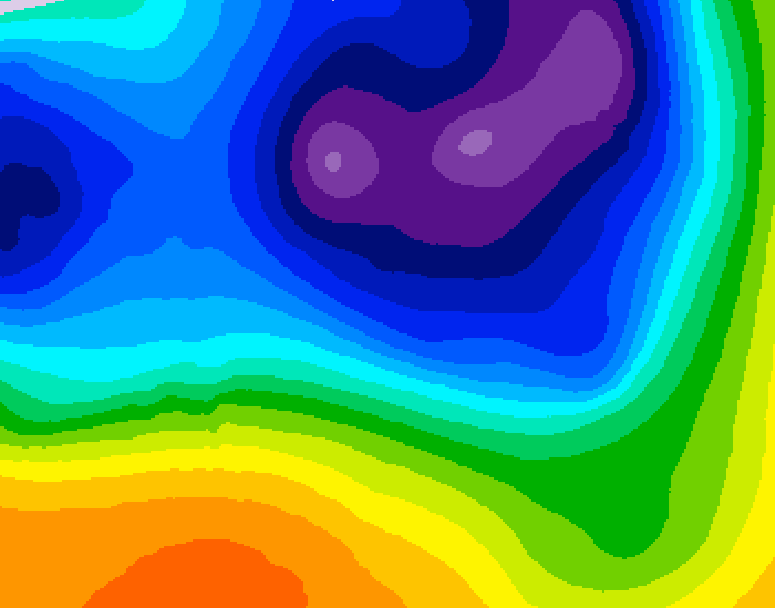GDPS 500 millibar geopotential height 102 hour forecast chart for Canada based on 2026/03/17 0000Z data