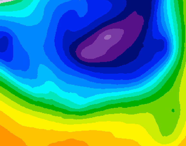 GDPS 500 millibar geopotential height 132 hour forecast chart for Canada based on 2026/03/17 0000Z data