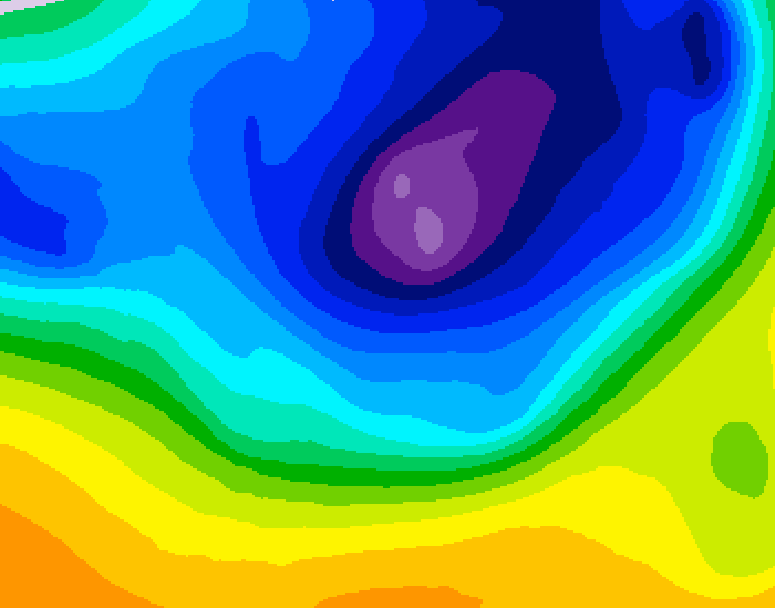 GDPS 500 millibar geopotential height 150 hour forecast chart for Canada based on 2026/03/17 0000Z data