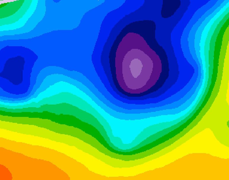 GDPS 500 millibar geopotential height 180 hour forecast chart for Canada based on 2026/03/17 0000Z data