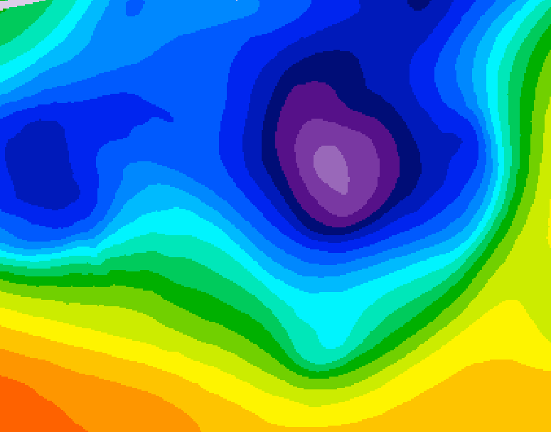 GDPS 500 millibar geopotential height 186 hour forecast chart for Canada based on 2026/03/17 0000Z data