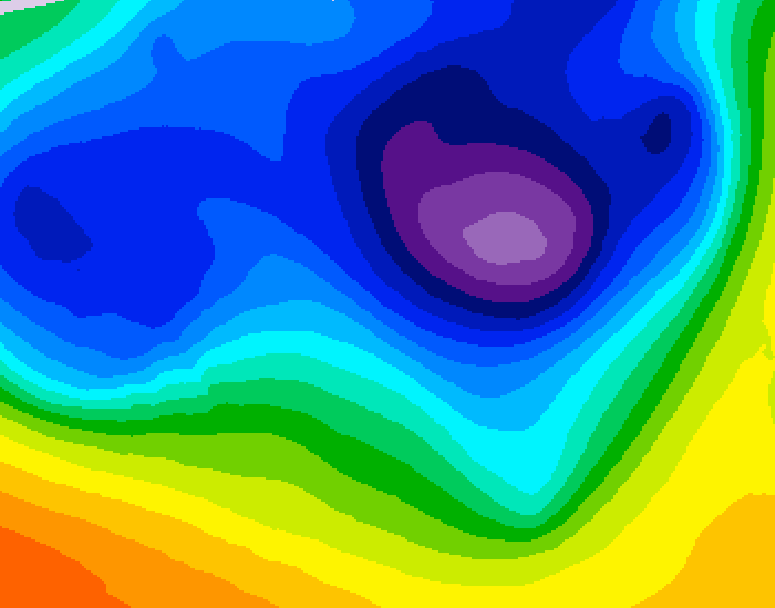 GDPS 500 millibar geopotential height 198 hour forecast chart for Canada based on 2026/03/17 0000Z data