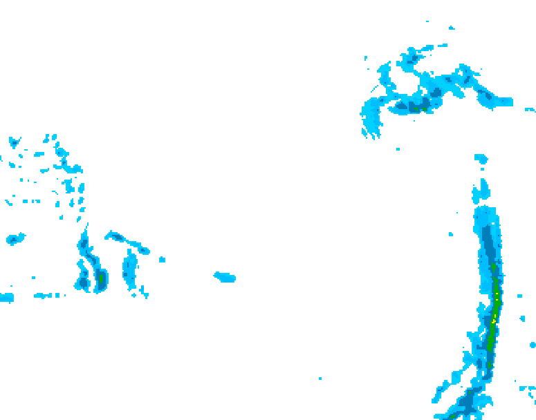 GDPS precipitation 036 hour forecast chart for Canada based on 2026/03/17 0000Z data