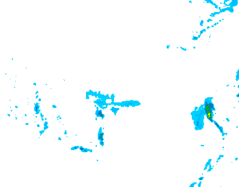GDPS precipitation 222 hour forecast chart for Canada based on 2026/03/17 0000Z data