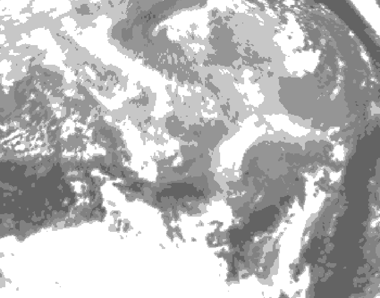 GDPS total cloud 066 hour forecast chart for Canada based on 2026/03/17 0000Z data