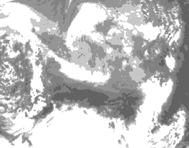 GDPS total cloud 114 hour forecast chart for Canada based on 2026/03/17 0000Z data