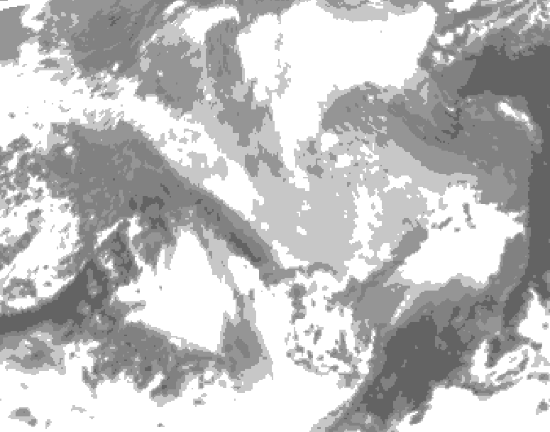 GDPS total cloud 192 hour forecast chart for Canada based on 2026/03/17 0000Z data