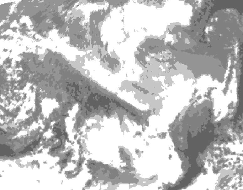 GDPS total cloud 204 hour forecast chart for Canada based on 2026/03/17 0000Z data