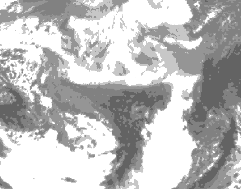 GDPS total cloud 234 hour forecast chart for Canada based on 2026/03/17 0000Z data
