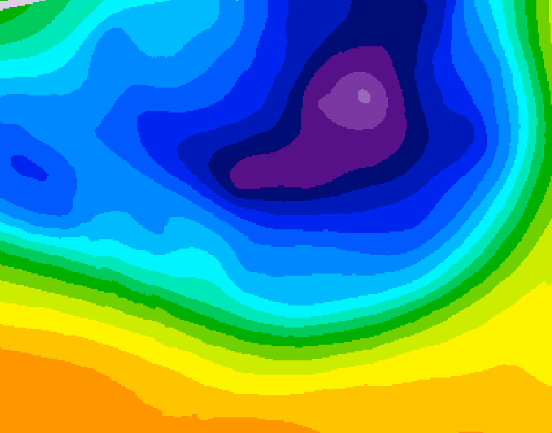 GDPS 500 millibar geopotential height 108 hour forecast chart for Canada based on 2026/03/18 1200Z data