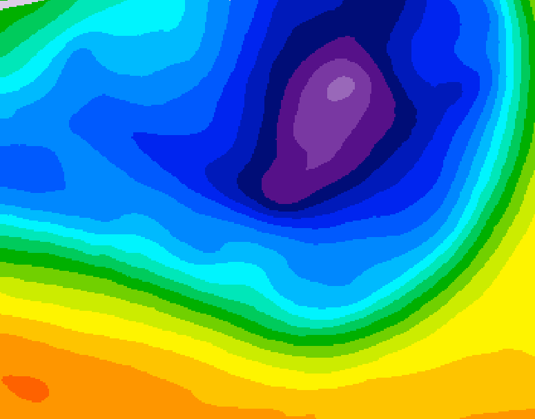GDPS 500 millibar geopotential height 120 hour forecast chart for Canada based on 2026/03/18 1200Z data