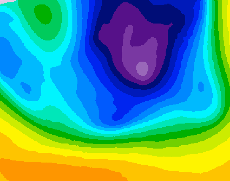 GDPS 500 millibar geopotential height 192 hour forecast chart for Canada based on 2026/03/18 1200Z data