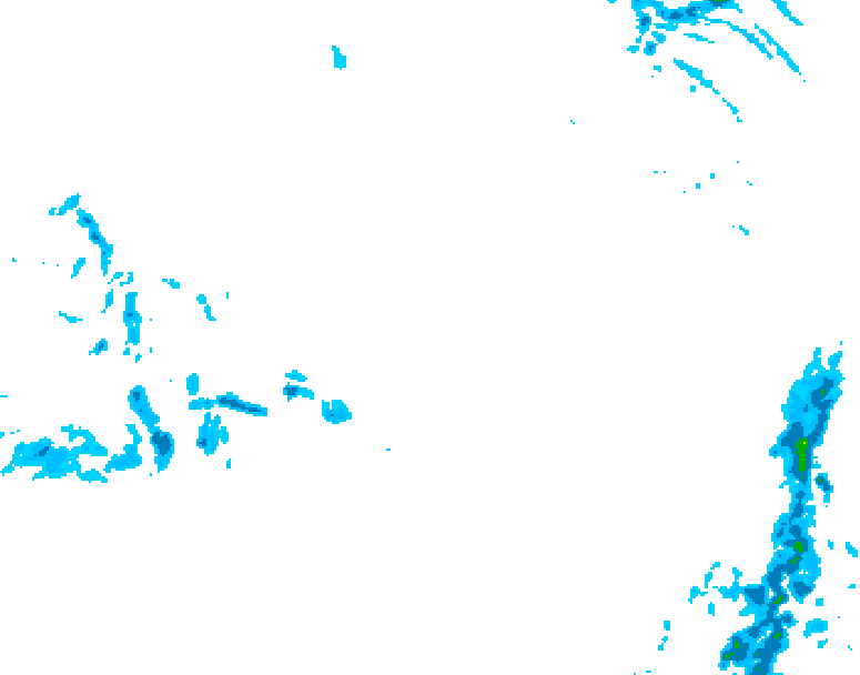 GDPS precipitation 024 hour forecast chart for Canada based on 2026/03/18 1200Z data