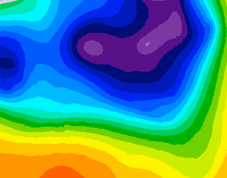 GDPS 500 millibar geopotential height 060 hour forecast chart for Canada based on 2026/03/19 0000Z data