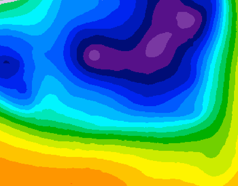 GDPS 500 millibar geopotential height 072 hour forecast chart for Canada based on 2026/03/19 0000Z data