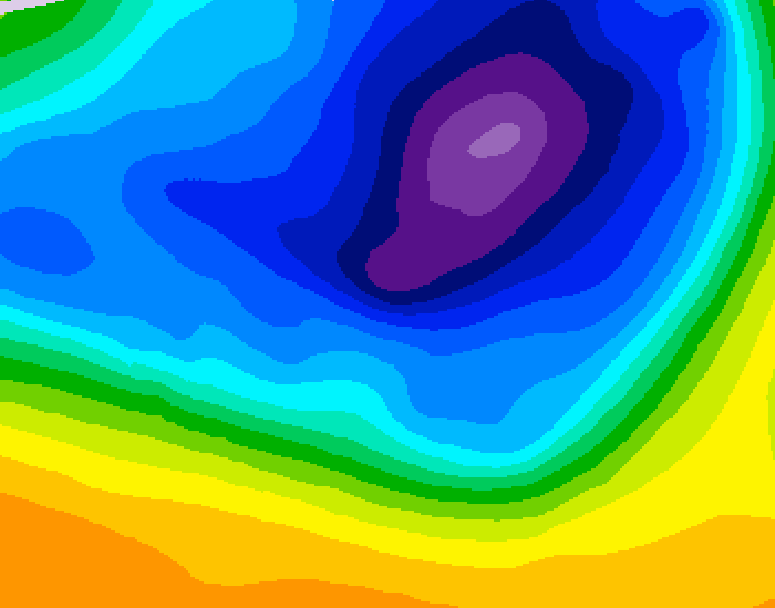 GDPS 500 millibar geopotential height 108 hour forecast chart for Canada based on 2026/03/19 0000Z data
