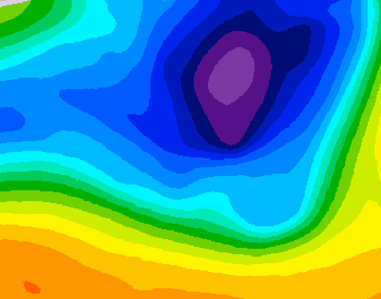 GDPS 500 millibar geopotential height 120 hour forecast chart for Canada based on 2026/03/19 0000Z data