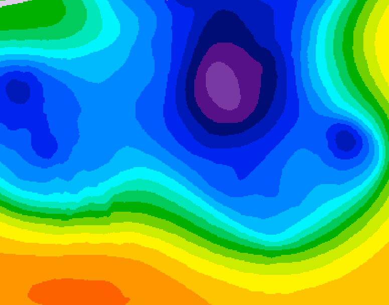 GDPS 500 millibar geopotential height 156 hour forecast chart for Canada based on 2026/03/19 0000Z data