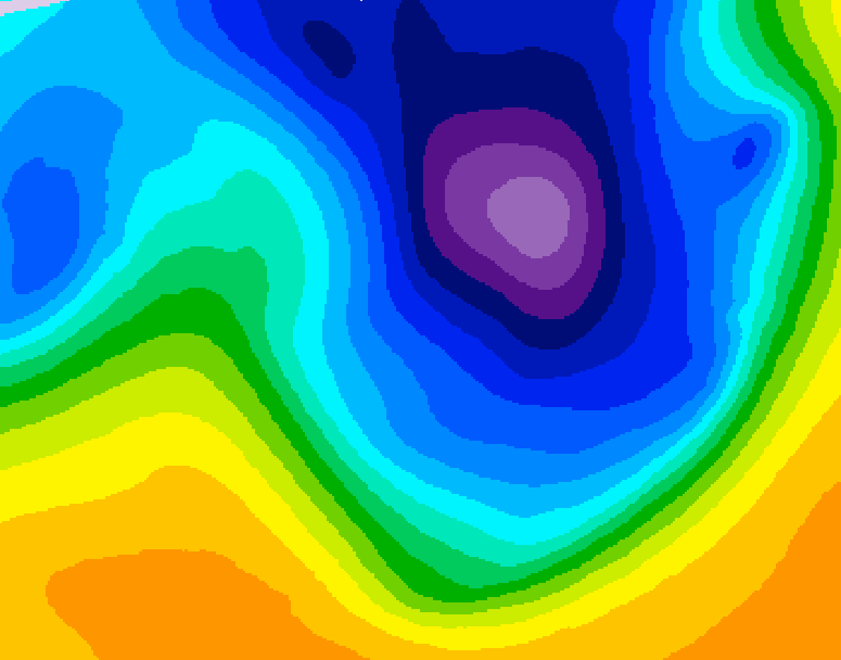 GDPS 500 millibar geopotential height 216 hour forecast chart for Canada based on 2026/03/19 0000Z data