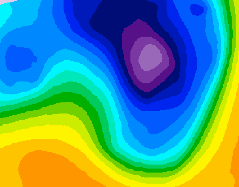 GDPS 500 millibar geopotential height 234 hour forecast chart for Canada based on 2026/03/19 0000Z data